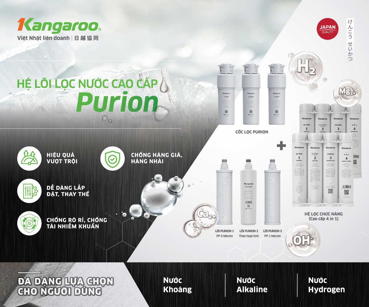 Máy lọc nước Kangaroo Hydrogen 2026 thế hệ mới với thông điệp “chuẩn mực dẫn lối”